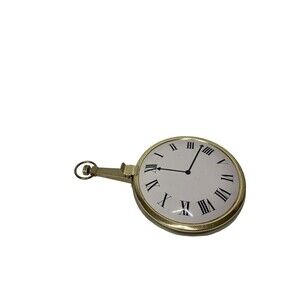 Vintage Goldtone Silent Butler Crumb‎ Catcher Watch Face made in Japan 8.5 in